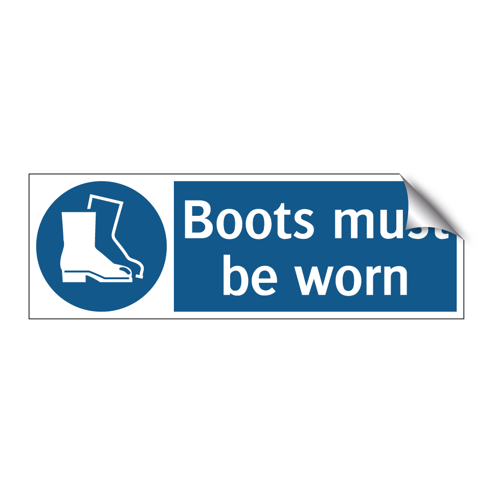 Boots must be worn