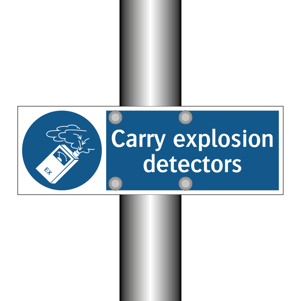 Carry explosion detectors