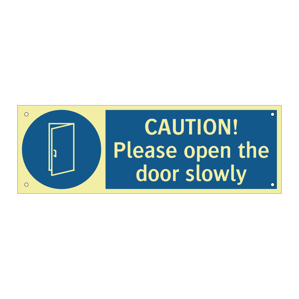 CAUTION! Please open the door slowly