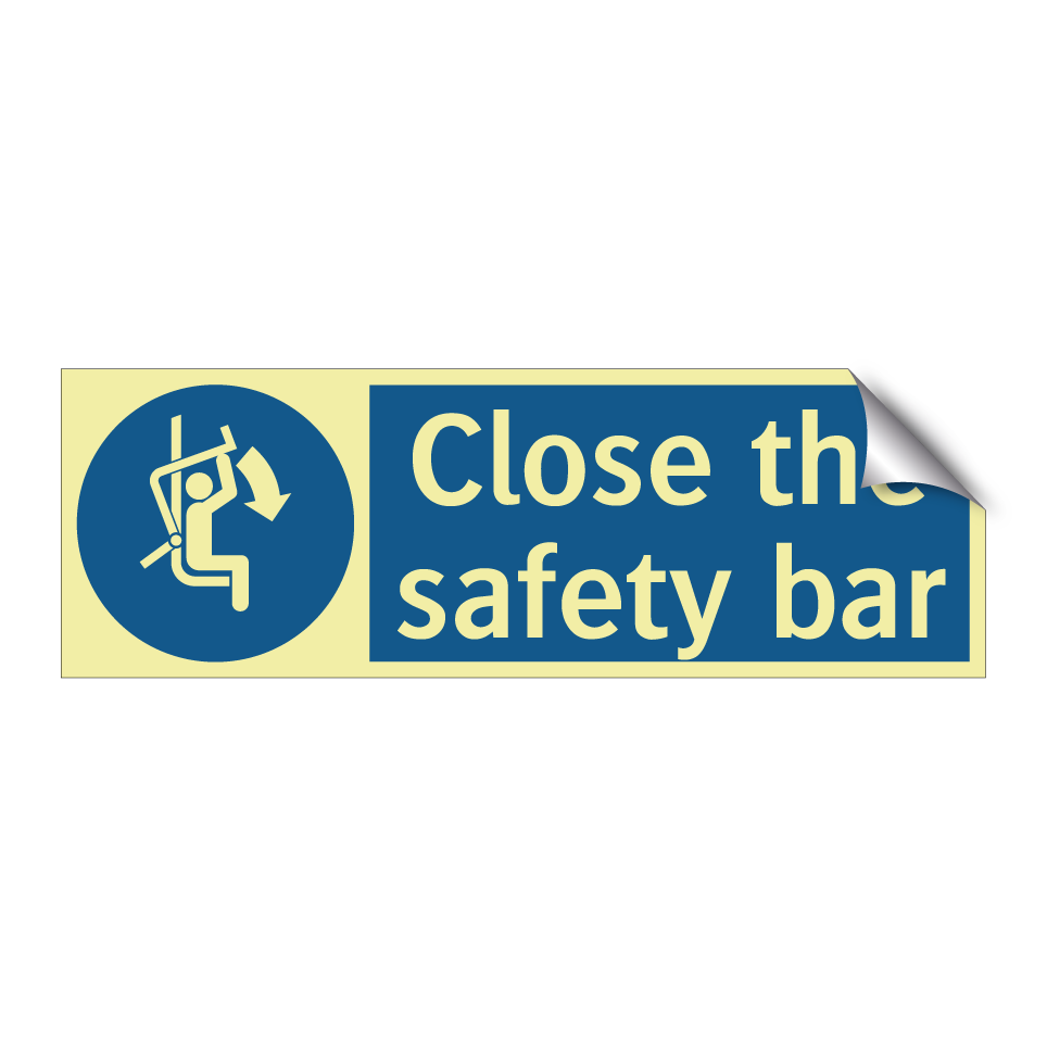 Close the safety bar