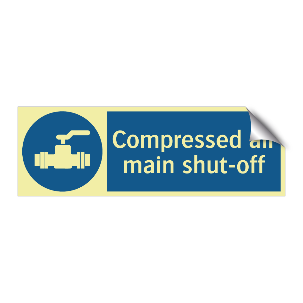 Compressed air main shut-off