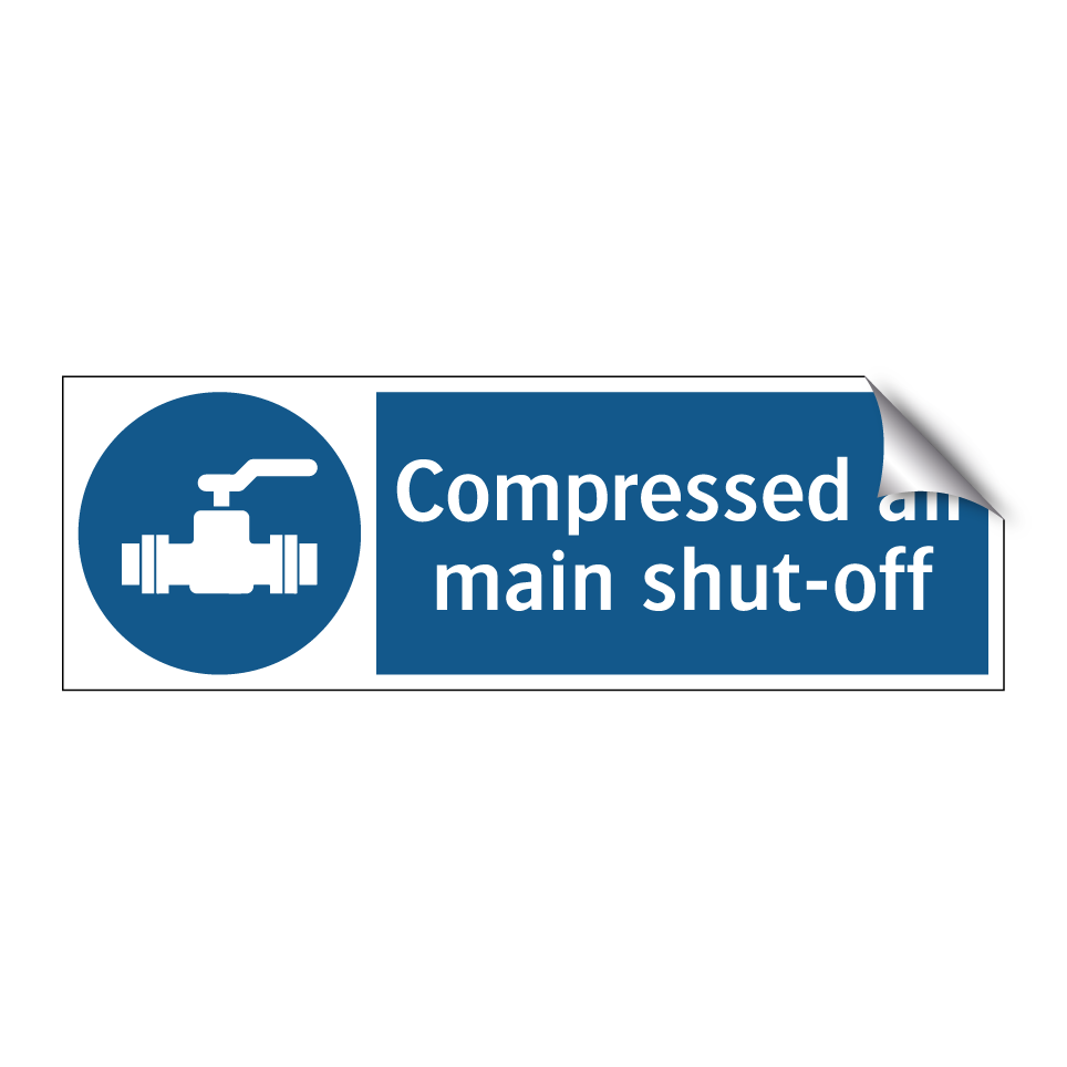 Compressed air main shut-off