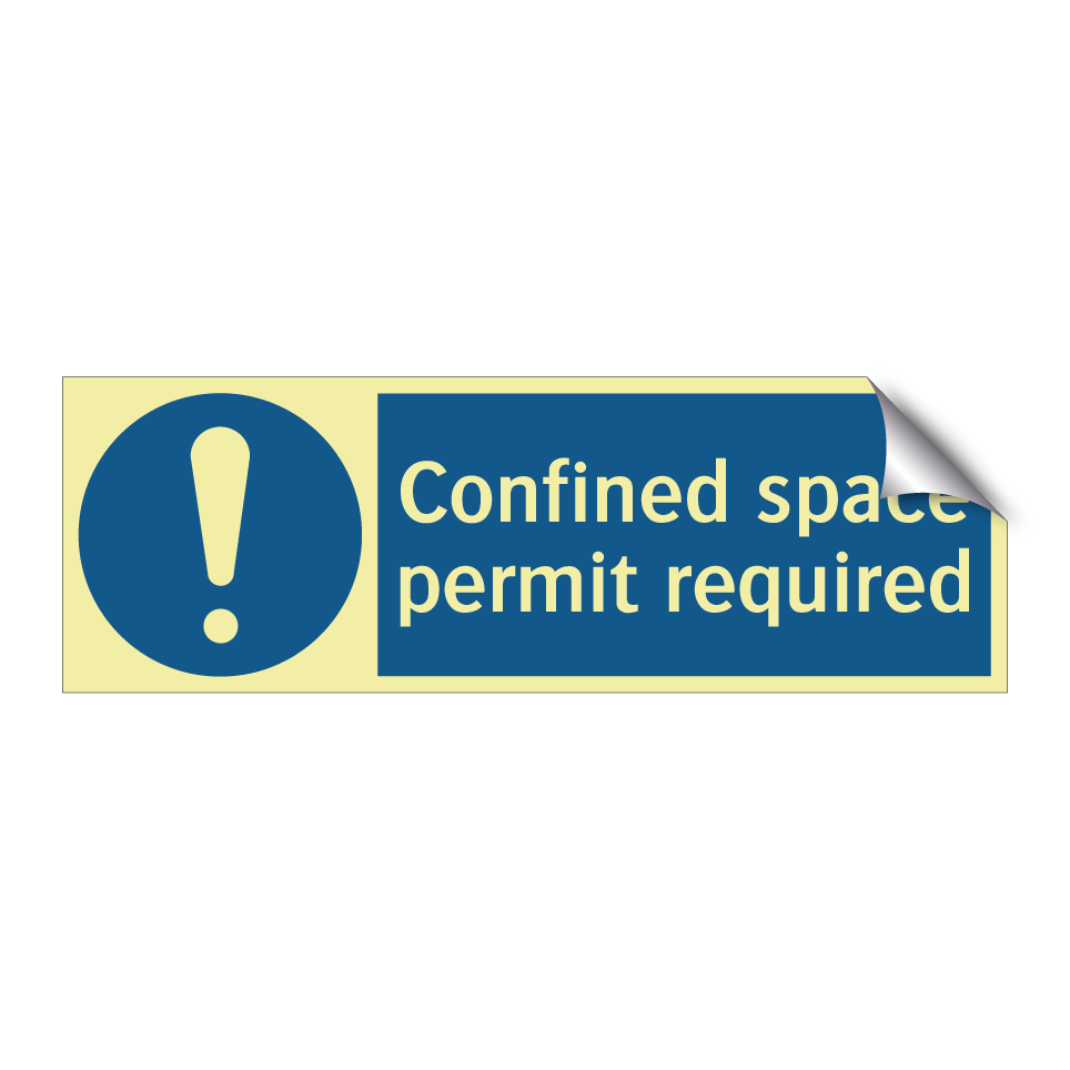 Confined space permit required