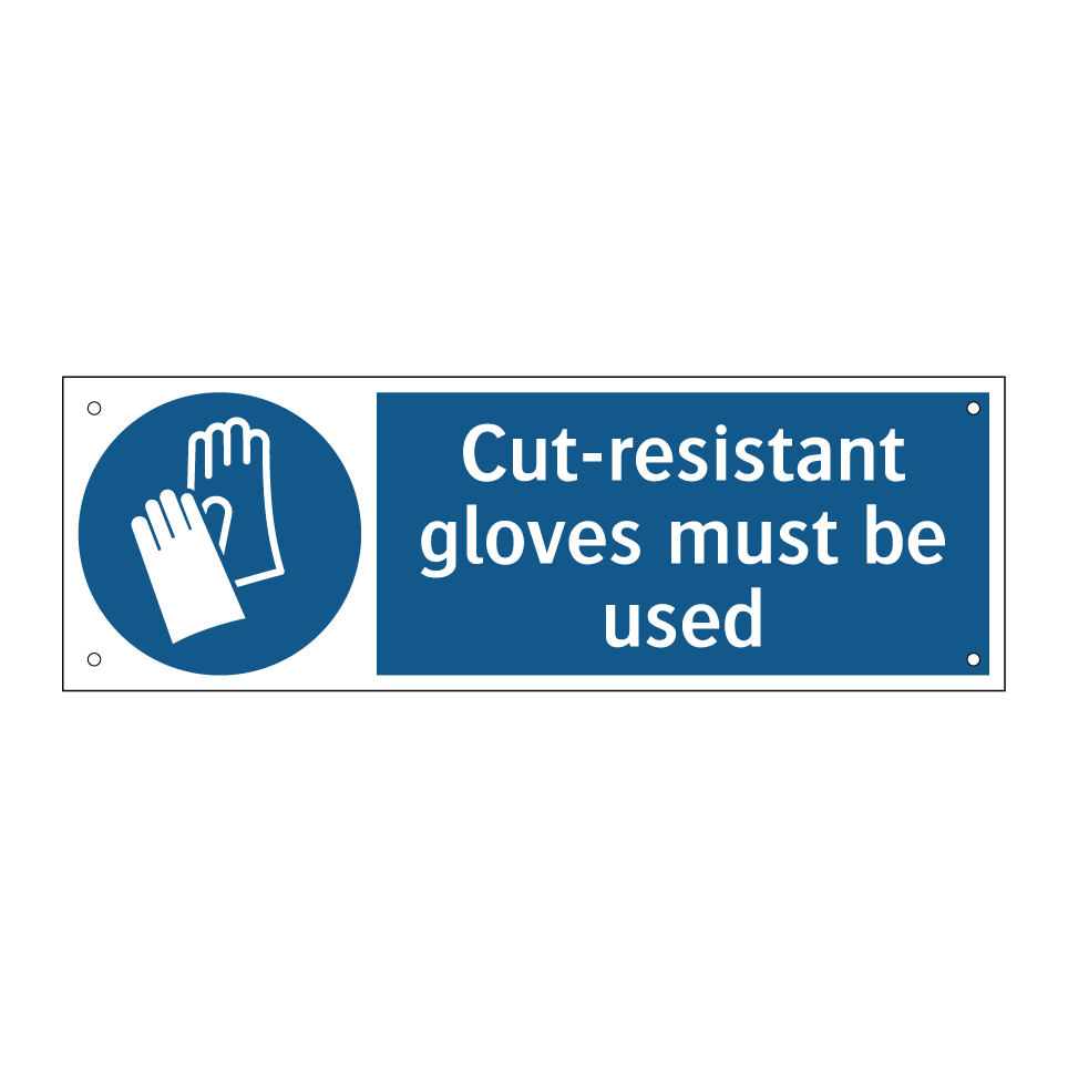 Cut-resistant gloves must be used