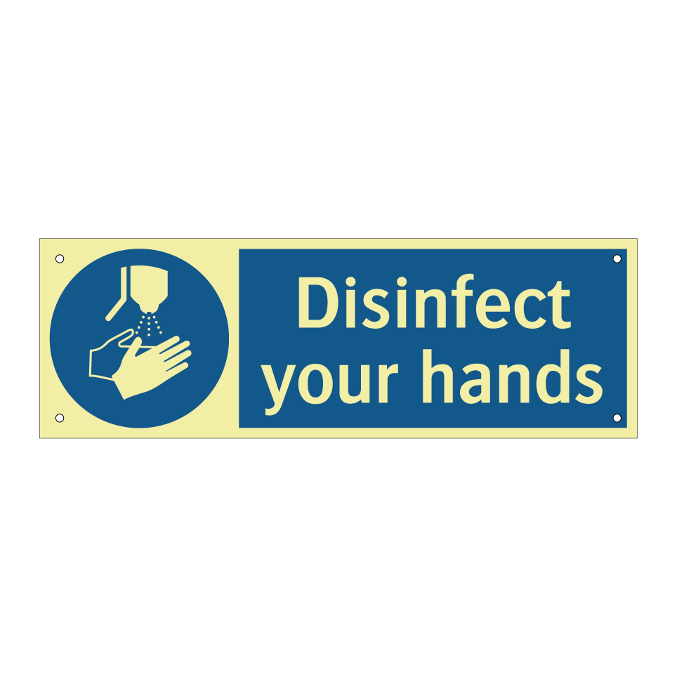 Disinfect your hands