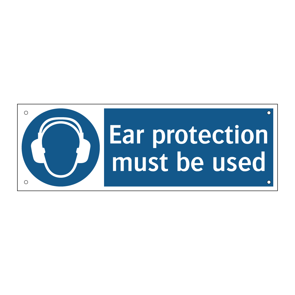 Ear protection must be used
