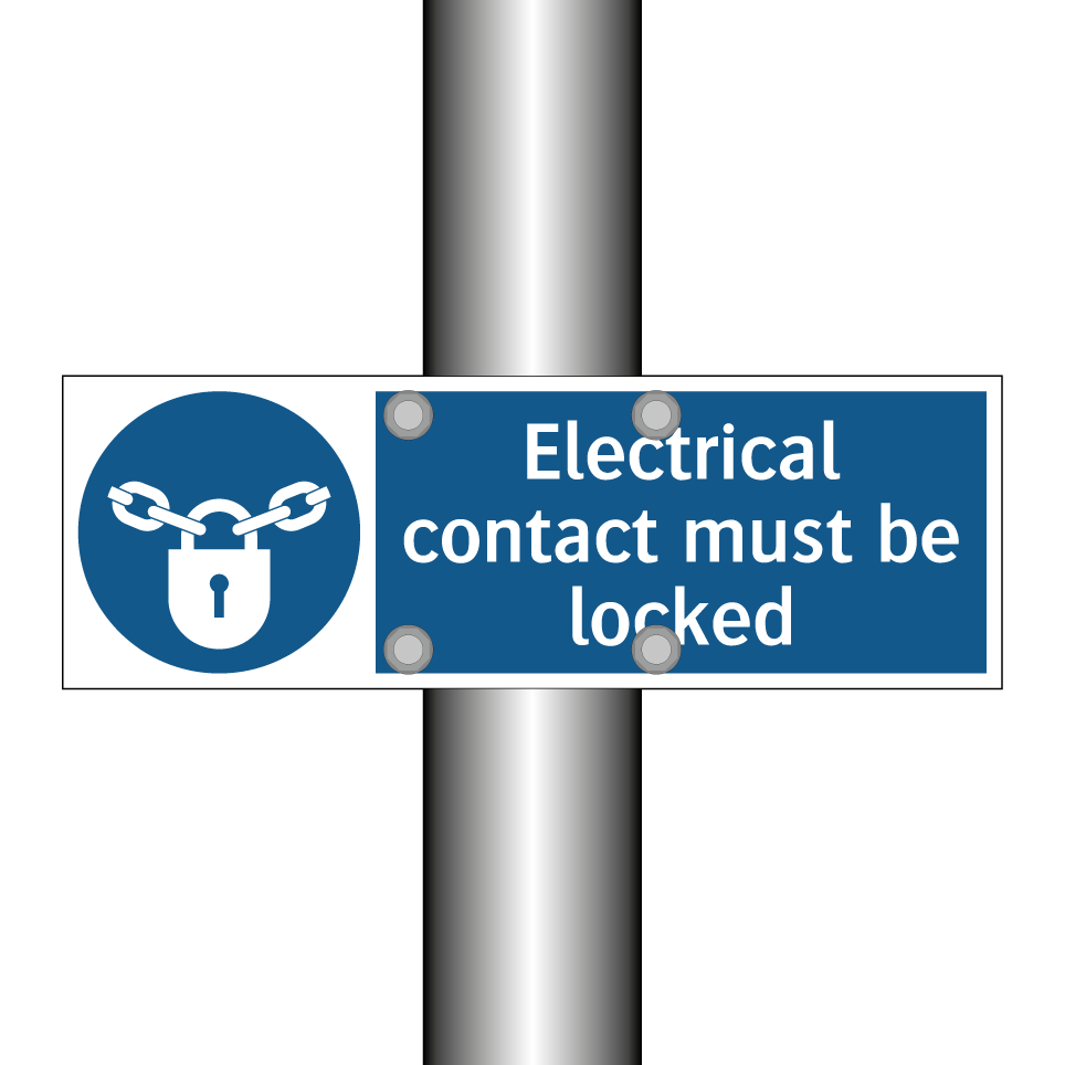 Electrical contact must be locked