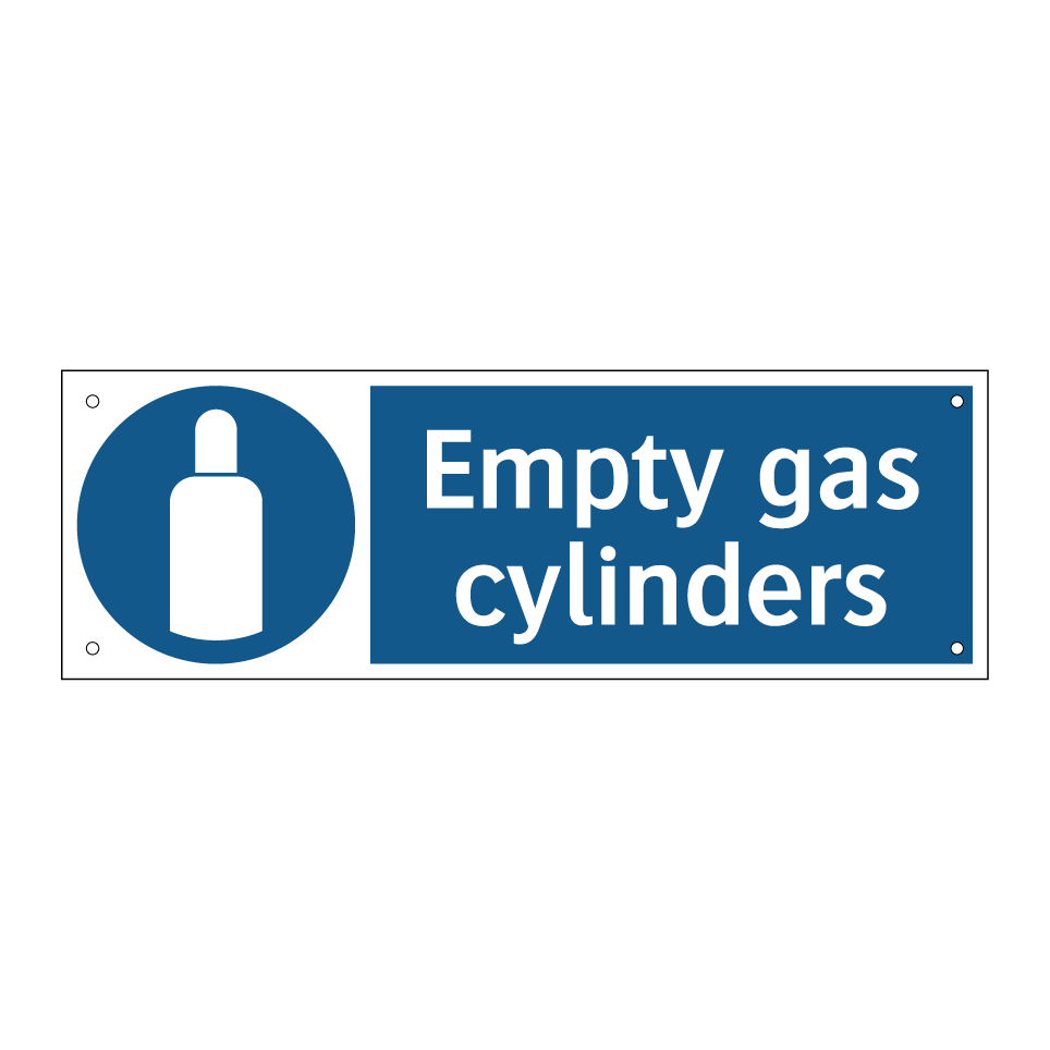 Empty gas cylinders