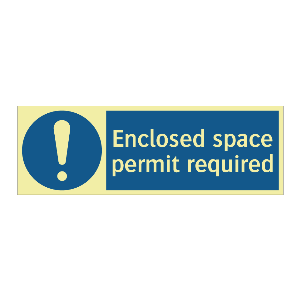 Enclosed space permit required