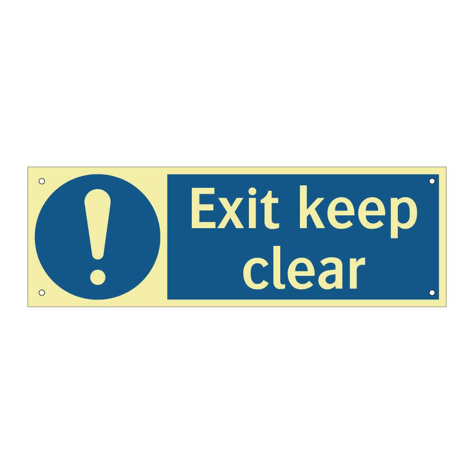 Exit keep clear