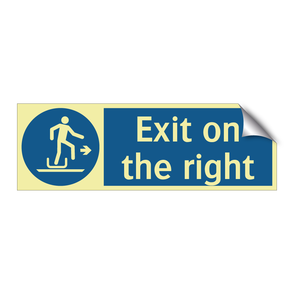 Exit on the right