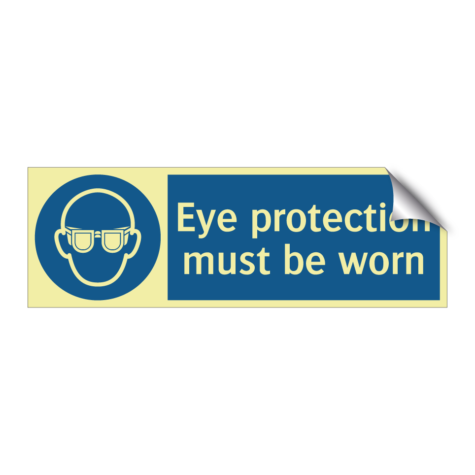 Eye protection must be worn