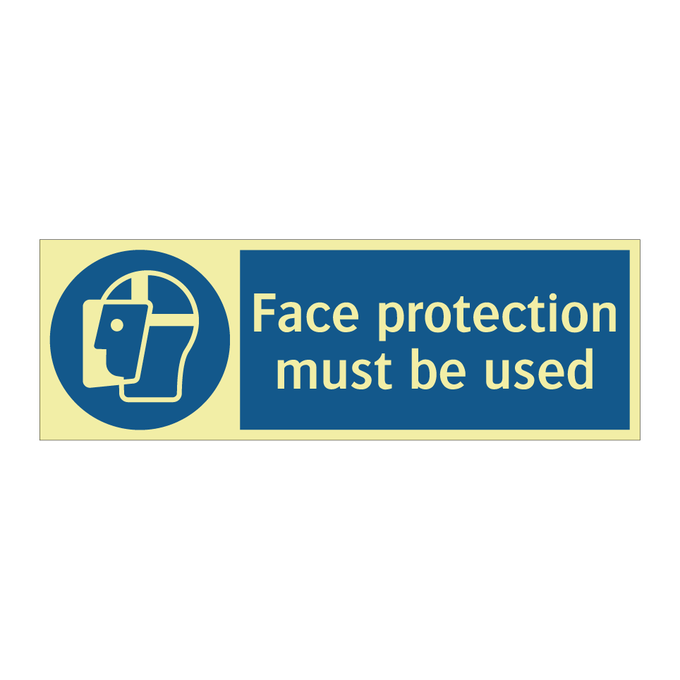 Face protection must be used