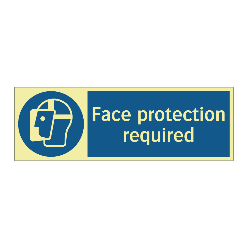 Face protection required