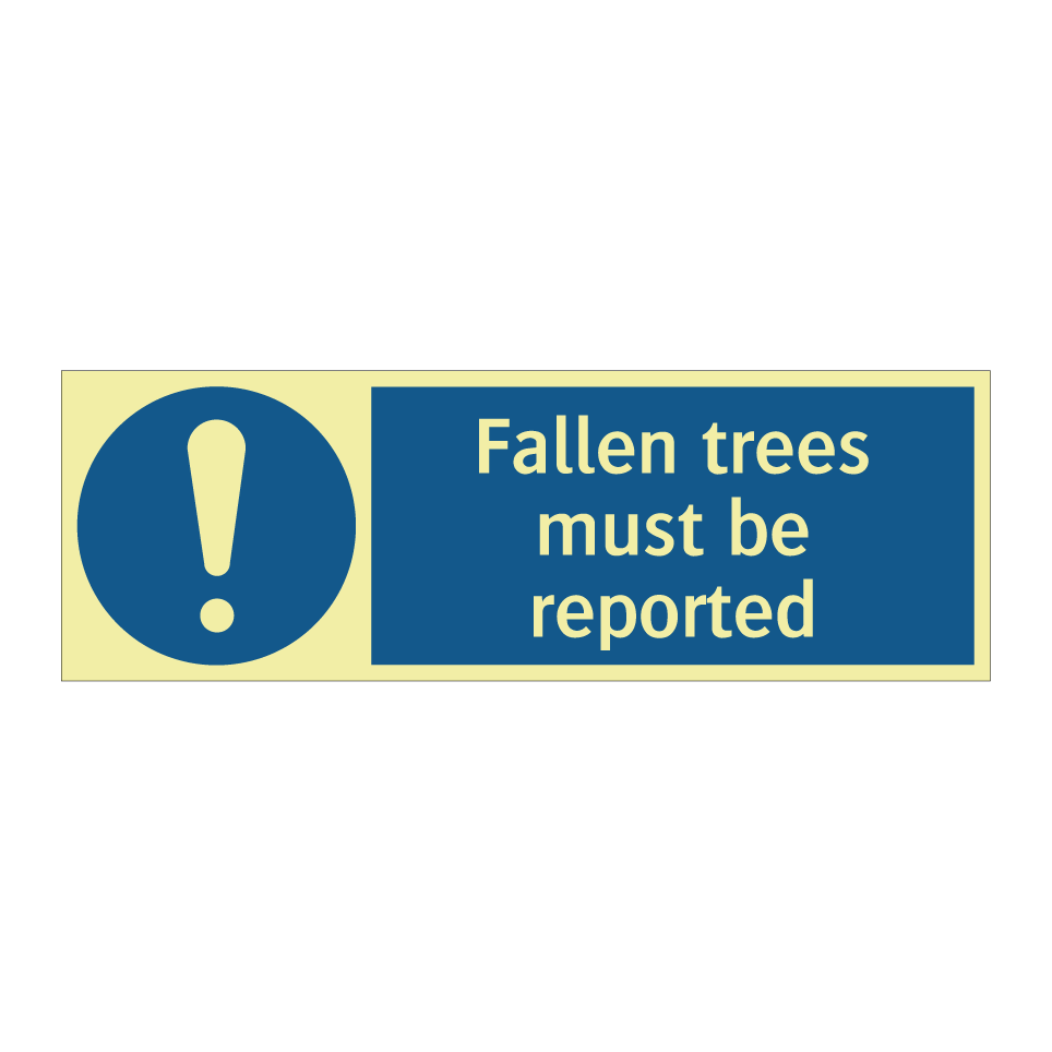 Fallen trees must be reported