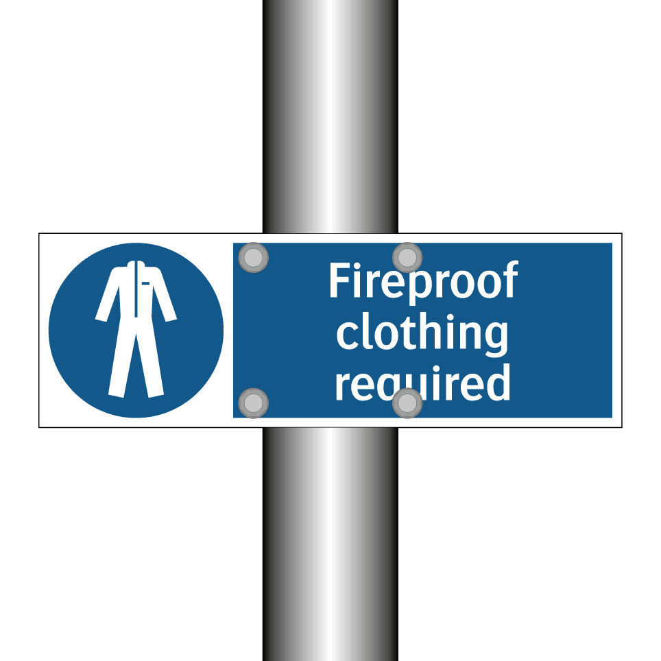 Fireproof clothing required