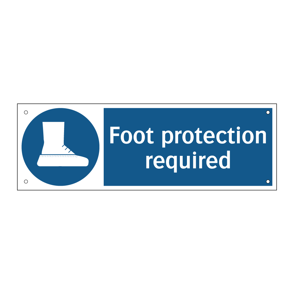 Foot protection required