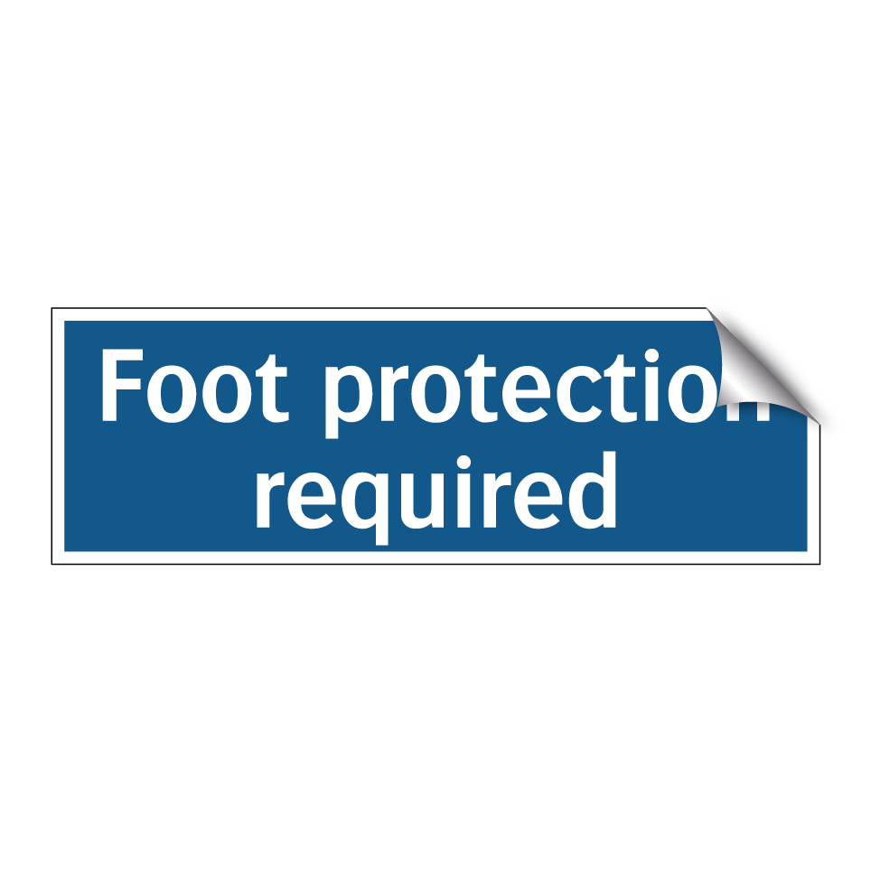 Foot protection required