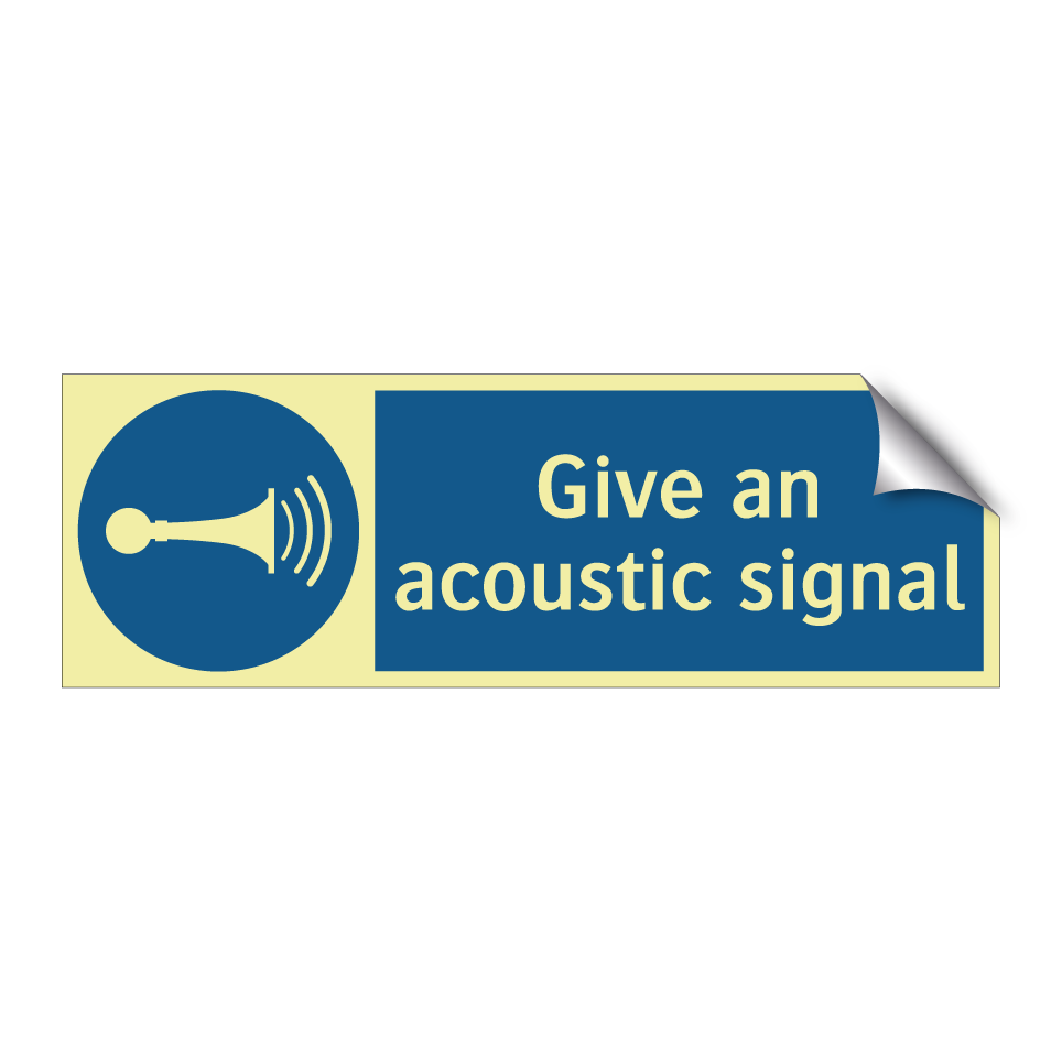 Give an acoustic signal