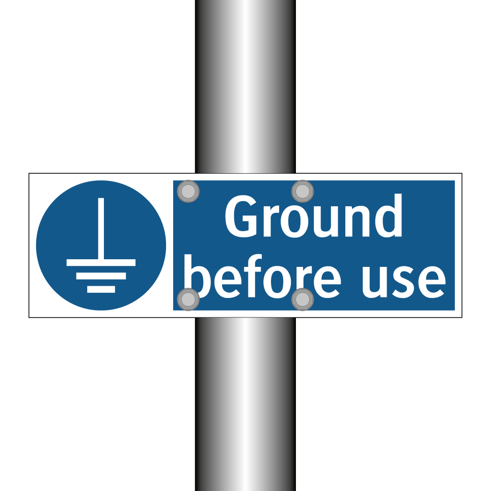 Ground before use