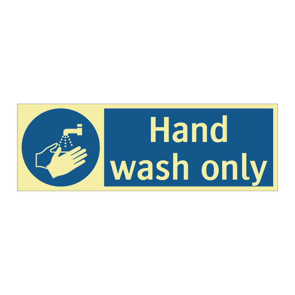 Hand wash only