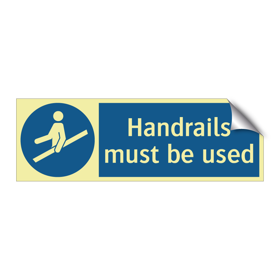 Handrails must be used