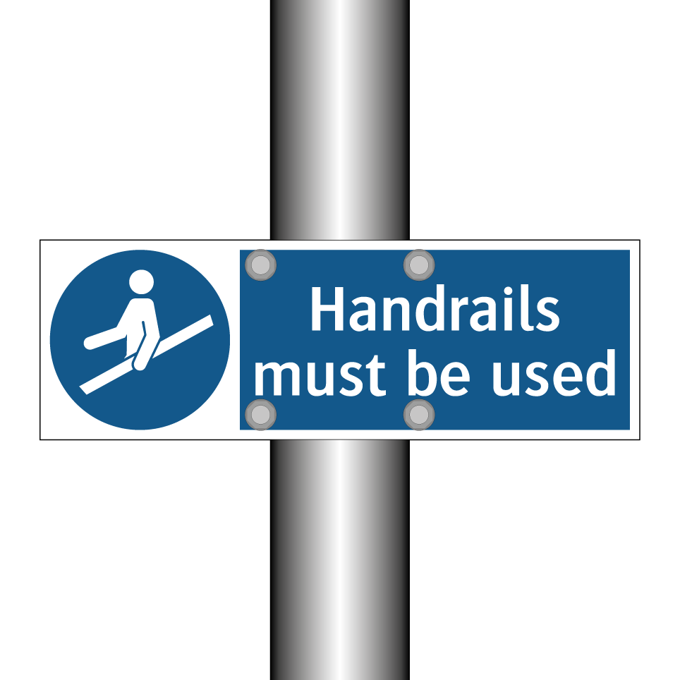 Handrails must be used