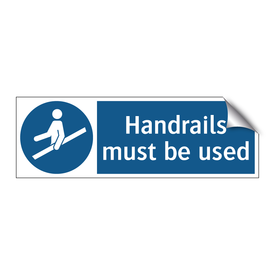 Handrails must be used
