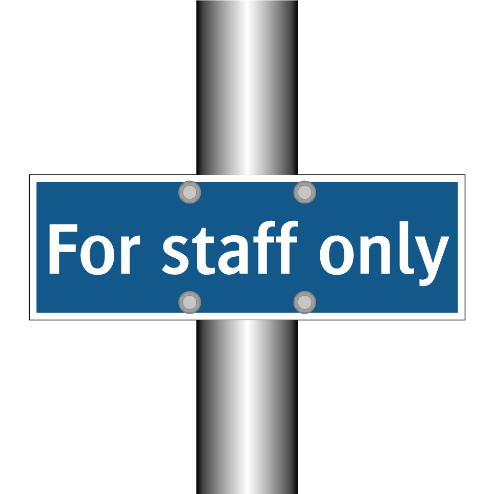 For staff only