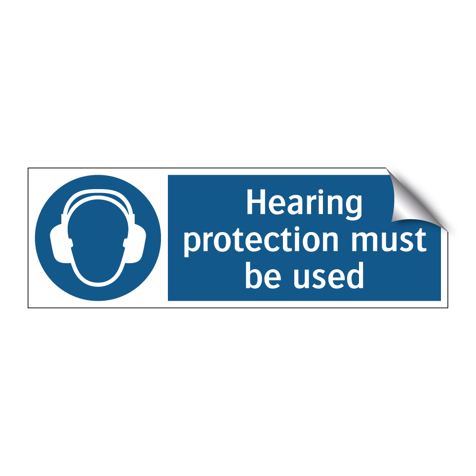 Hearing protection must be used