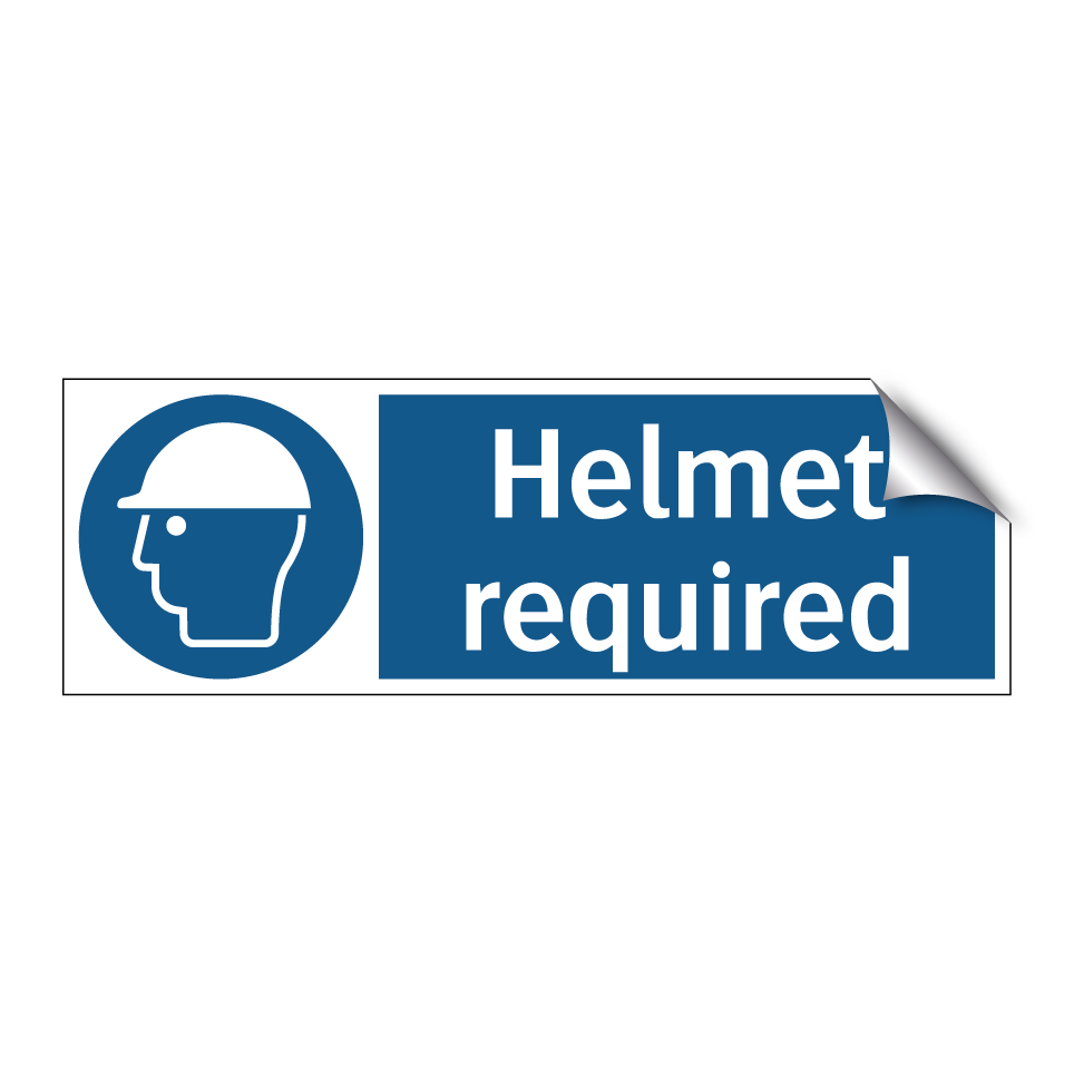 Helmet required