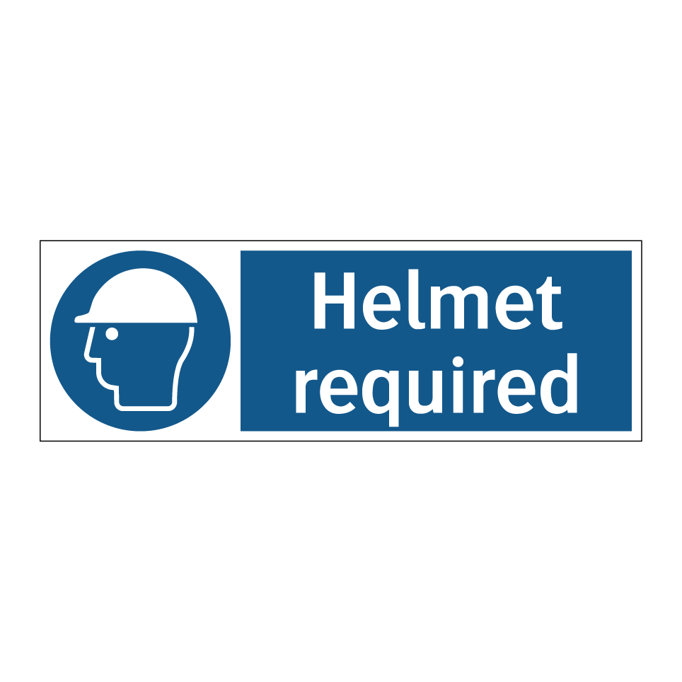 Helmet required