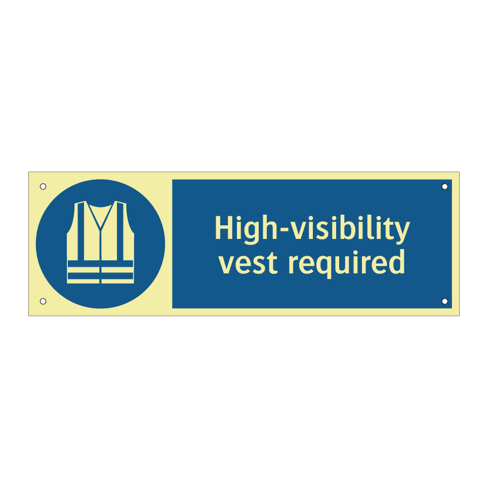 High-visibility vest required