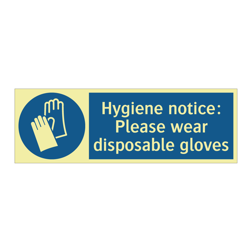 Hygiene notice: Please wear disposable gloves