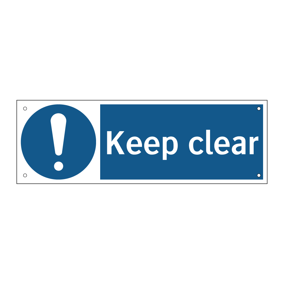 Keep clear