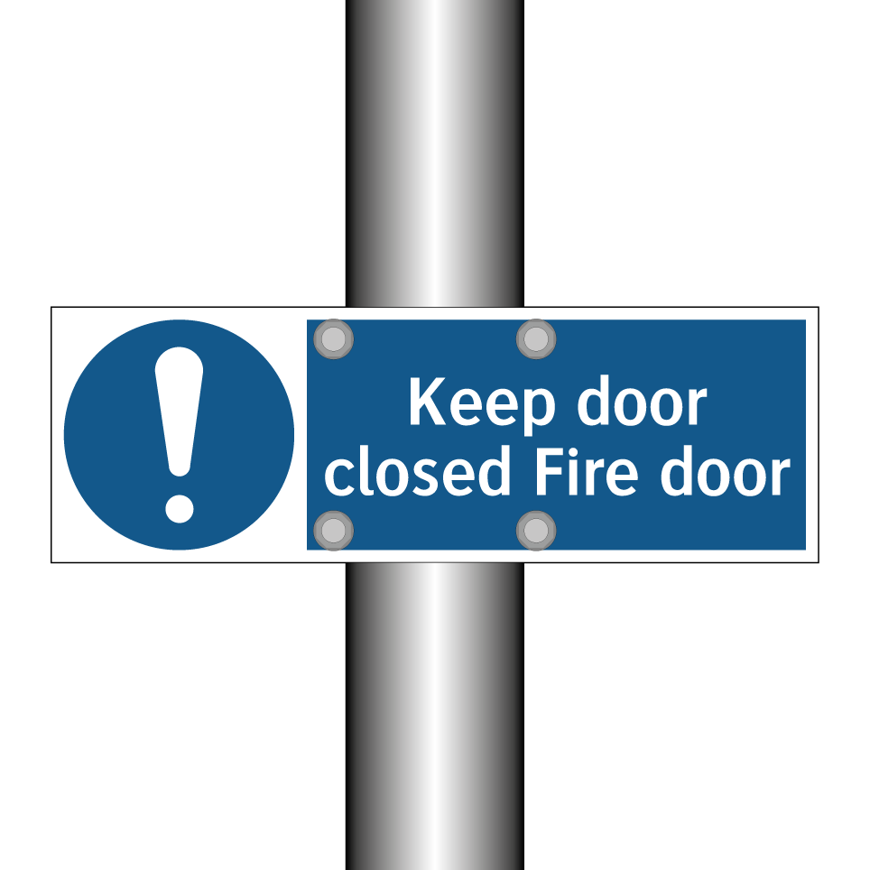 Keep door closed Fire door