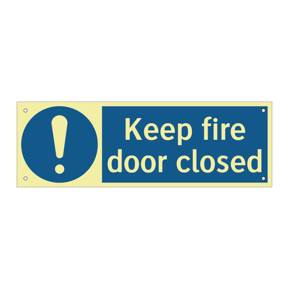Keep fire door closed