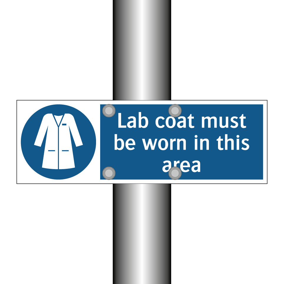 Lab coat must be worn in this area
