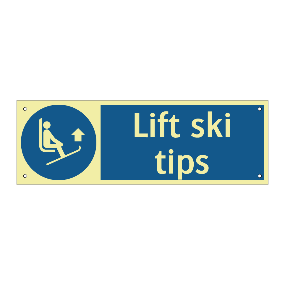 Lift ski tips