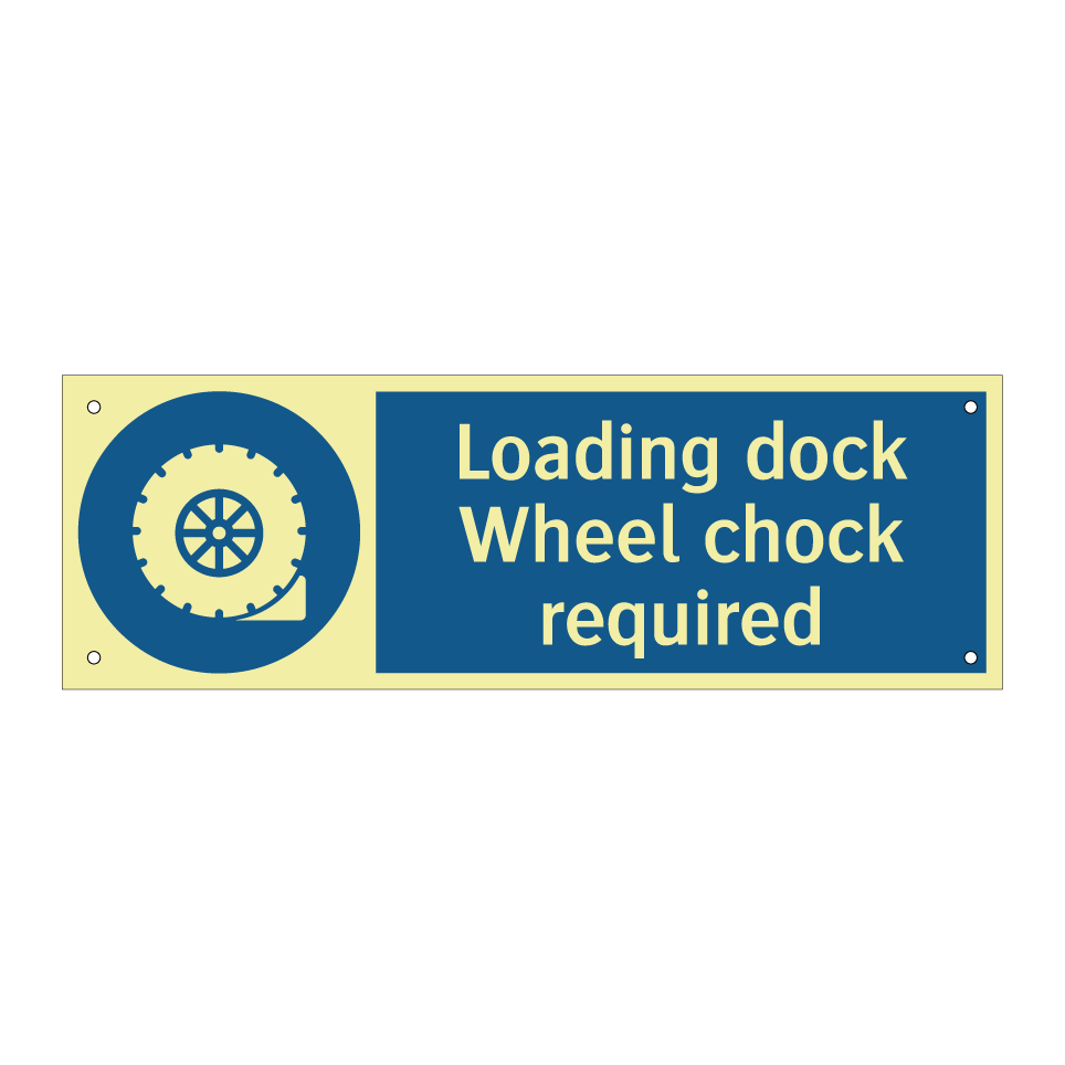 Loading dock Wheel chock required