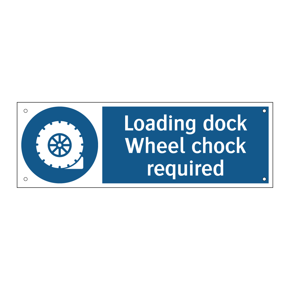 Loading dock Wheel chock required