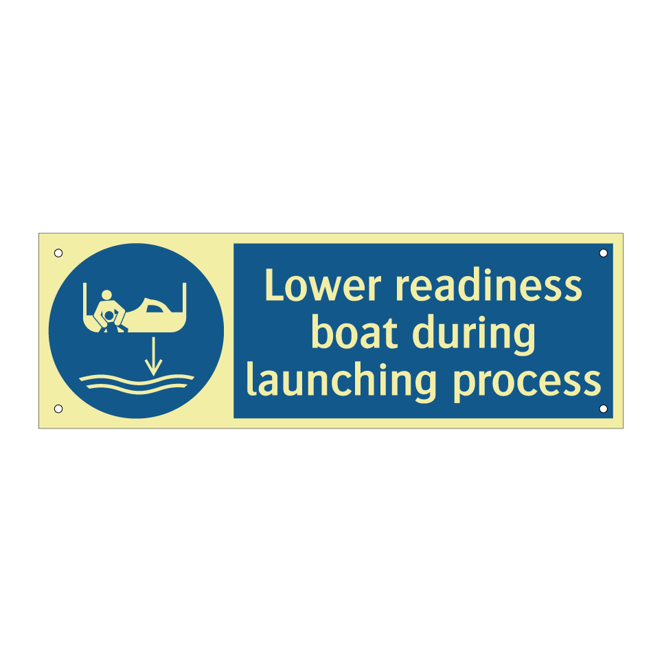 Lower readiness boat during launching process