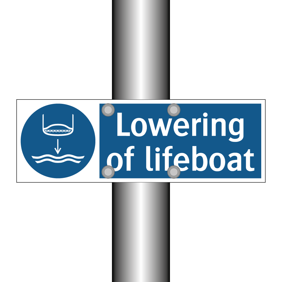 Lowering of lifeboat