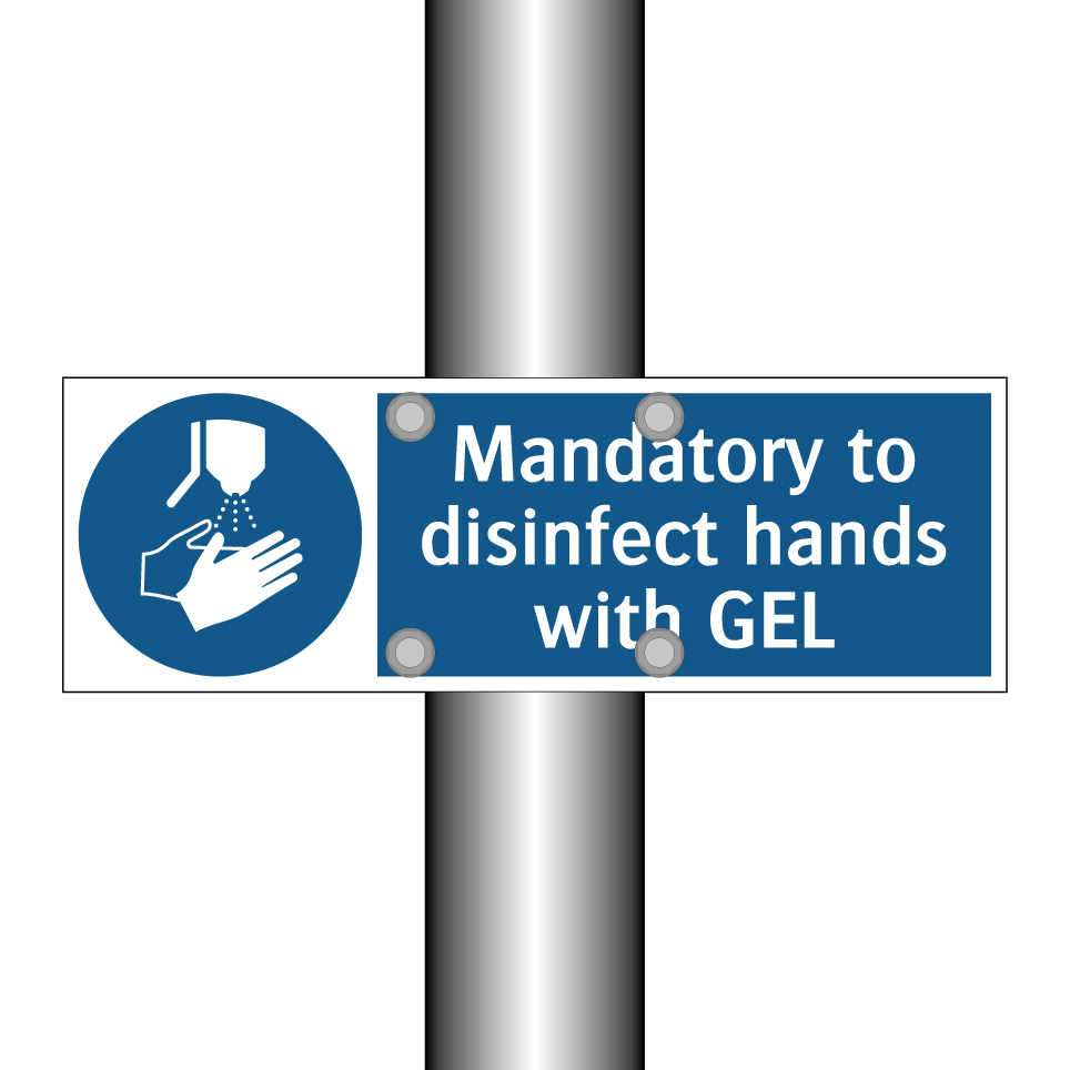 Mandatory to disinfect hands with GEL