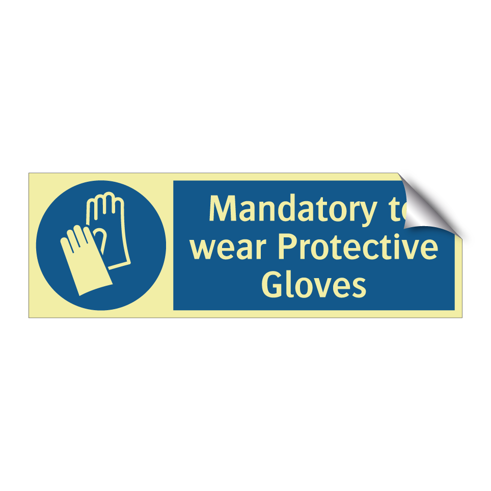 Mandatory to wear Protective Gloves