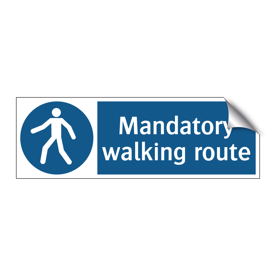 Mandatory walking route