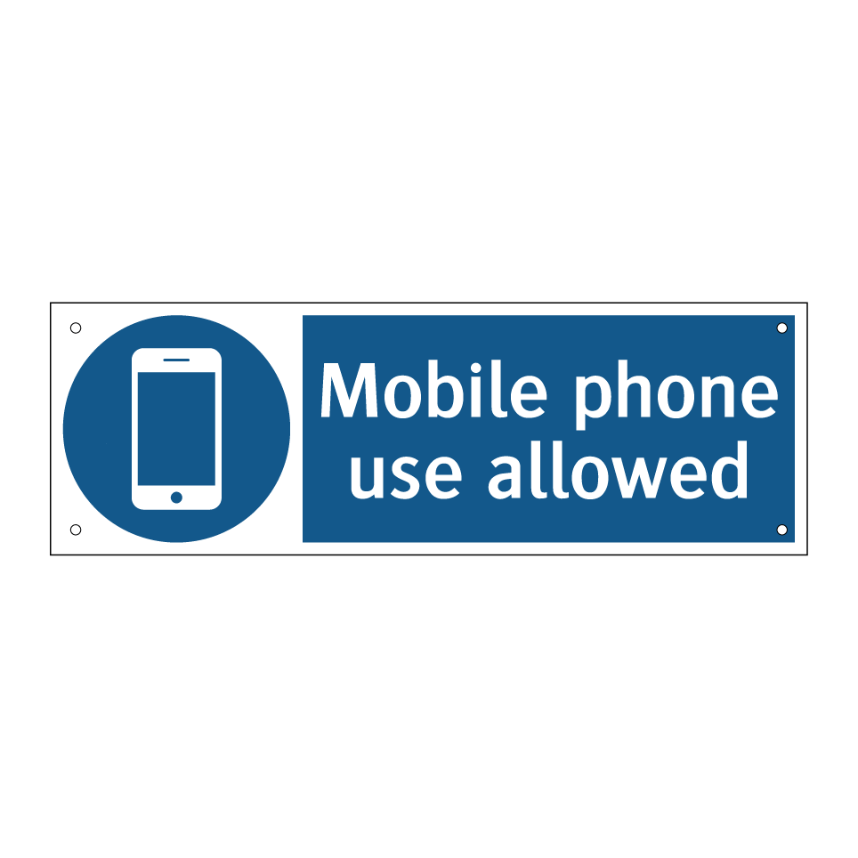 Mobile phone use allowed