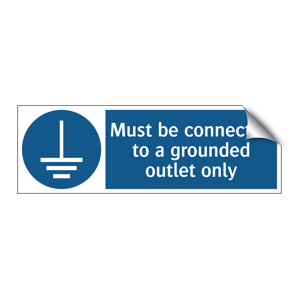 Must be connected to a grounded outlet only