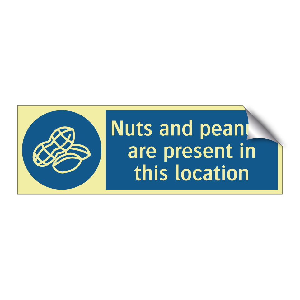 Nuts and peanuts are present in this location