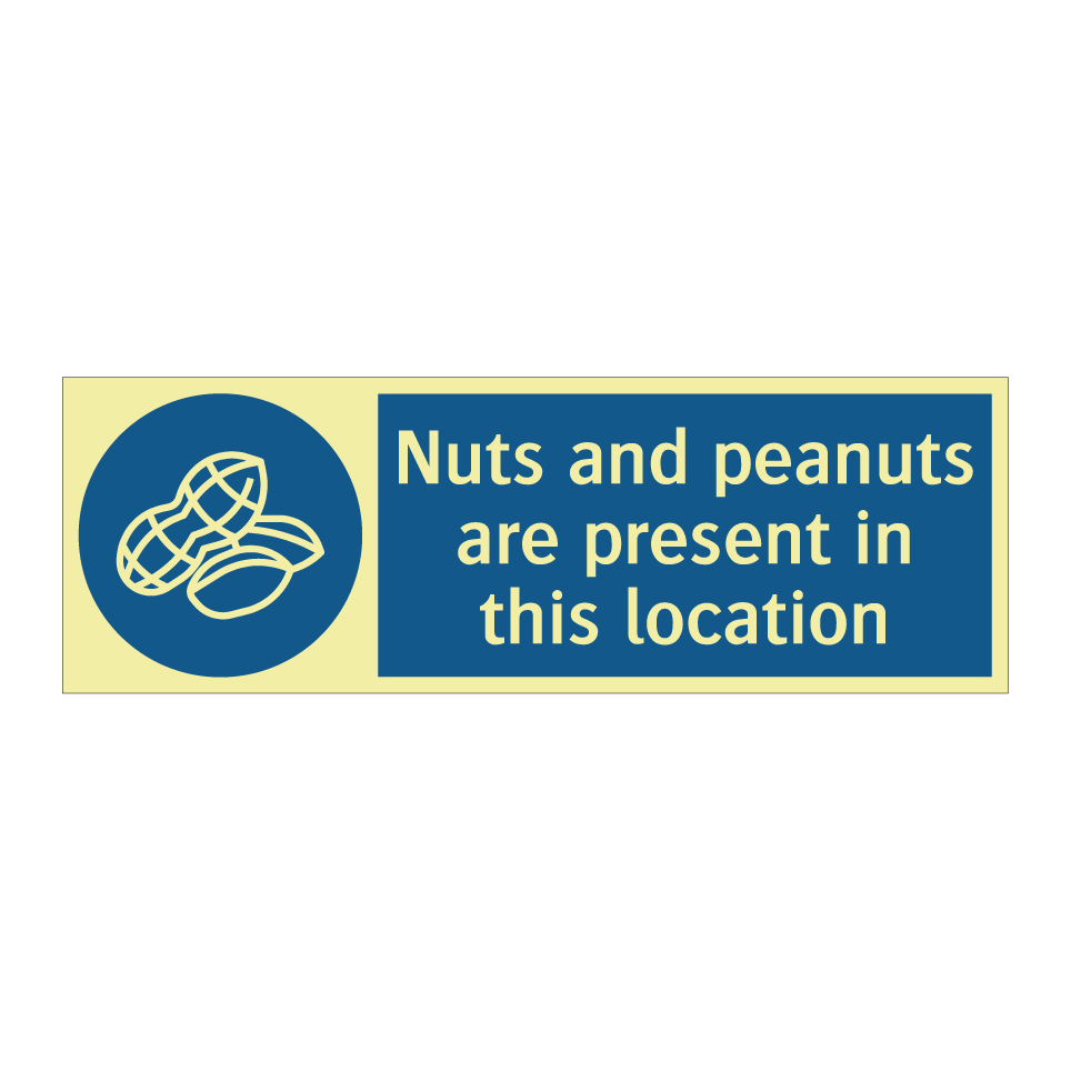 Nuts and peanuts are present in this location